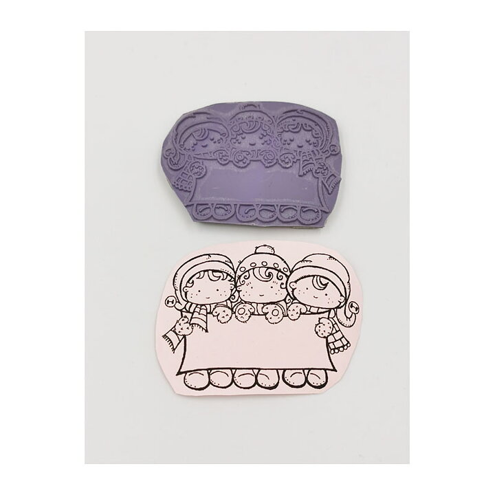 Cling Stamps Second Hand - Christmas Kids 1
