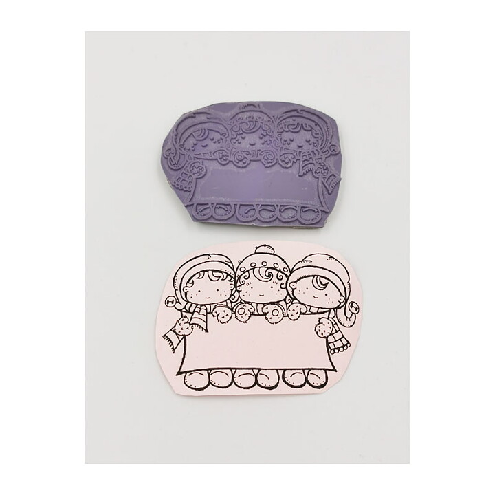 Cling Stamps Second Hand - Christmas Kids 1