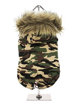 Urban Pup Camouflage Fish Tail Parkas Grön Camo