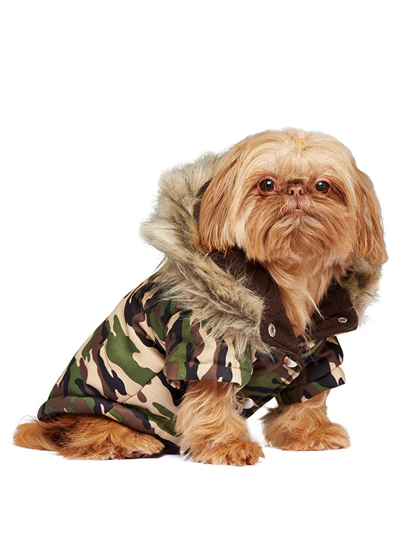 Urban Pup Camouflage Fish Tail Parkas Grön Camo - 2