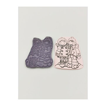 Cling Stamps Second Hand - Christmas Kids 3