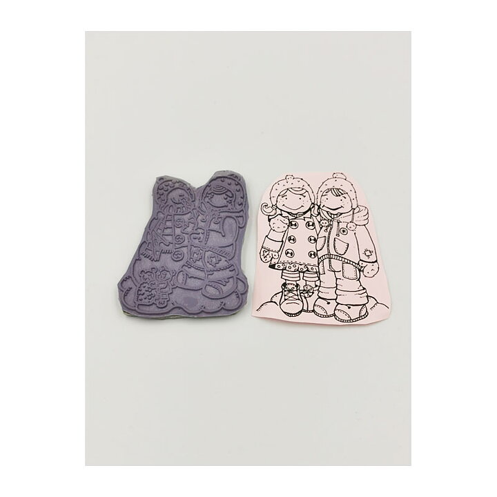 Cling Stamps Second Hand - Christmas Kids 3
