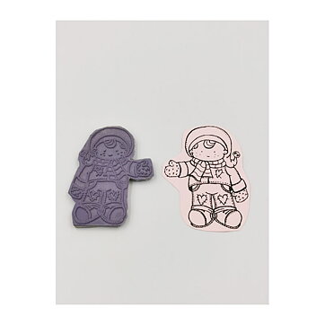 Cling Stamps Second Hand - Christmas Kids 6