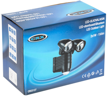 LED utomhusbelysning 2-del trådlös med sensor 4XC - 2