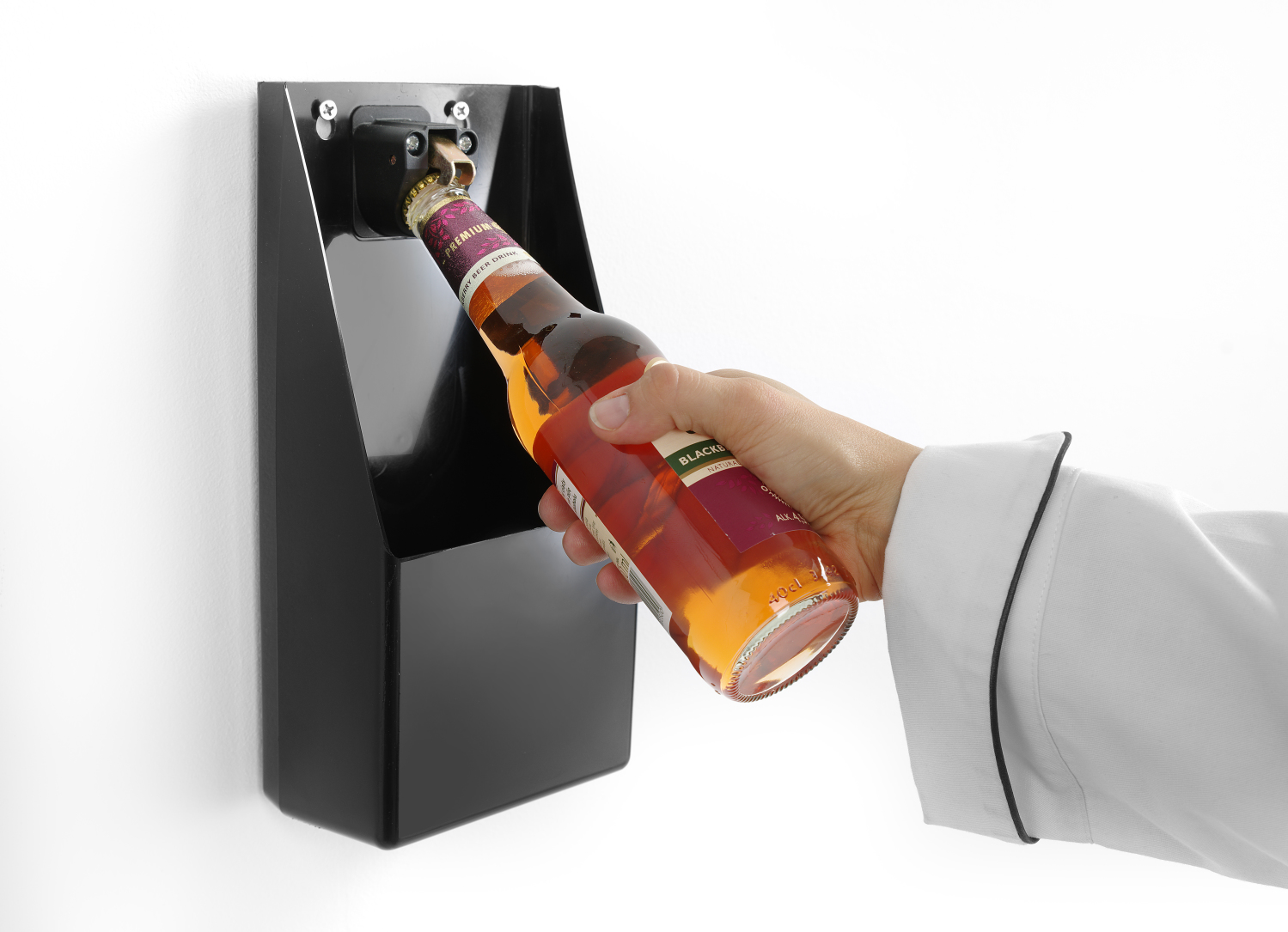 Bottle opener with collection container