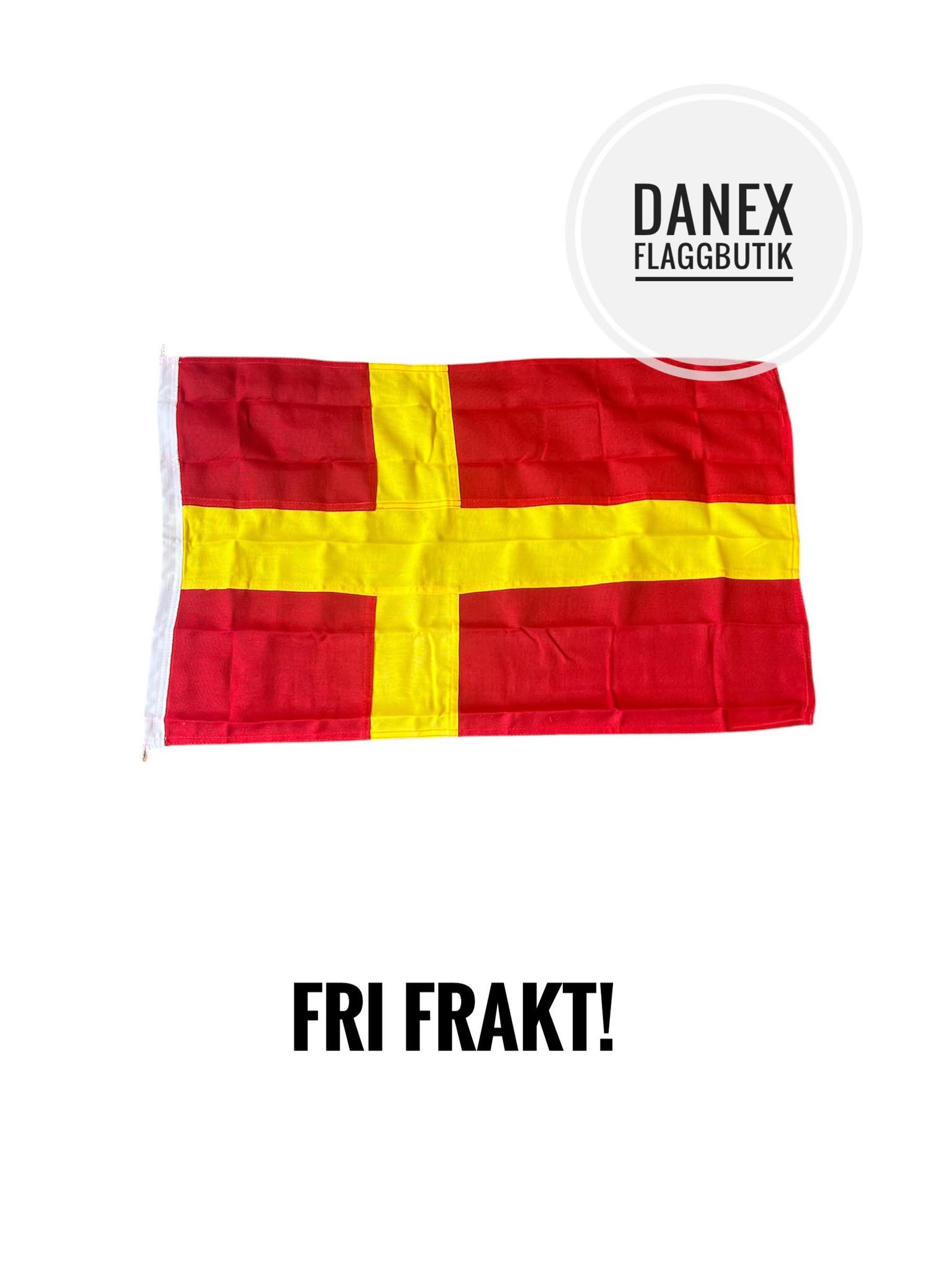 Fasadflagga Skåne 70 cm med ögla