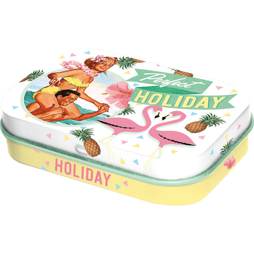Plåtask - Sockerfria Mintpastiller - Holiday