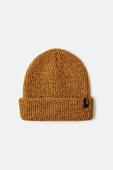 Brixton Heist Beanie polar chunky mustard brown