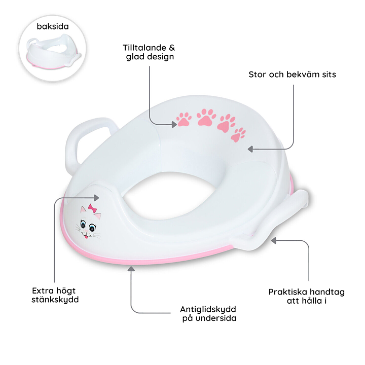 Toalettsits & Badrumspall Katt 3-pack