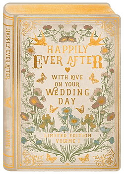 Storybook Collection : Valentine's Edition Happily ever after with love on your wedding day - Kort med kuvert