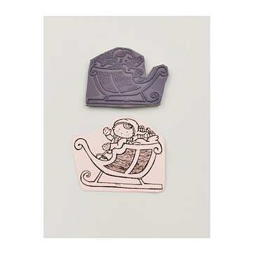 Cling Stamps Second Hand - Christmas Sledge