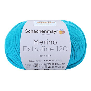 Merino Extrafine 120 - turkos 168