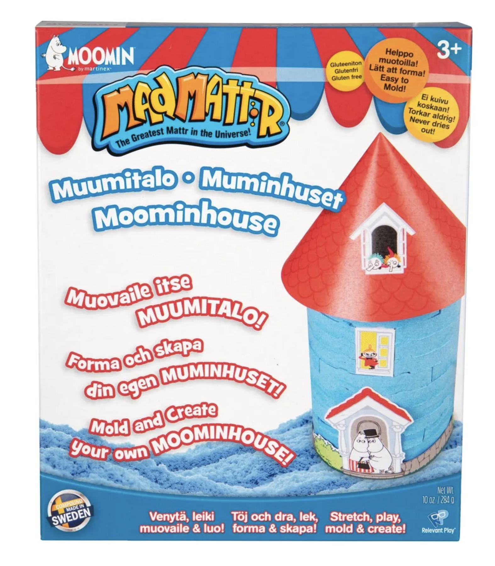 Moomin Sand Toys in bucket - Letters