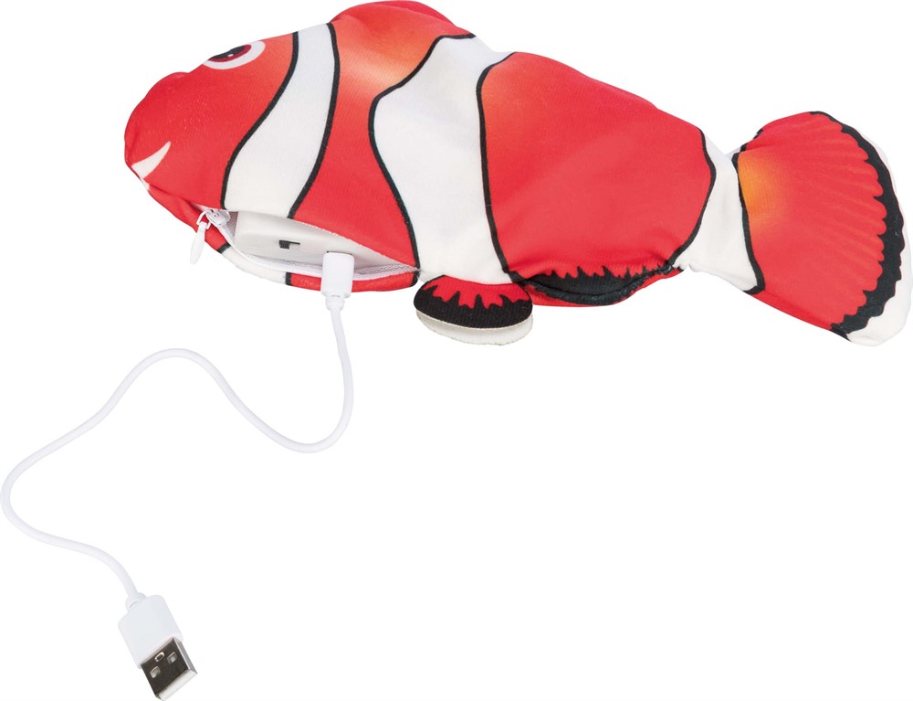Trixie Sprattlande Tyg Fisk Med Catnip 26cm - 4