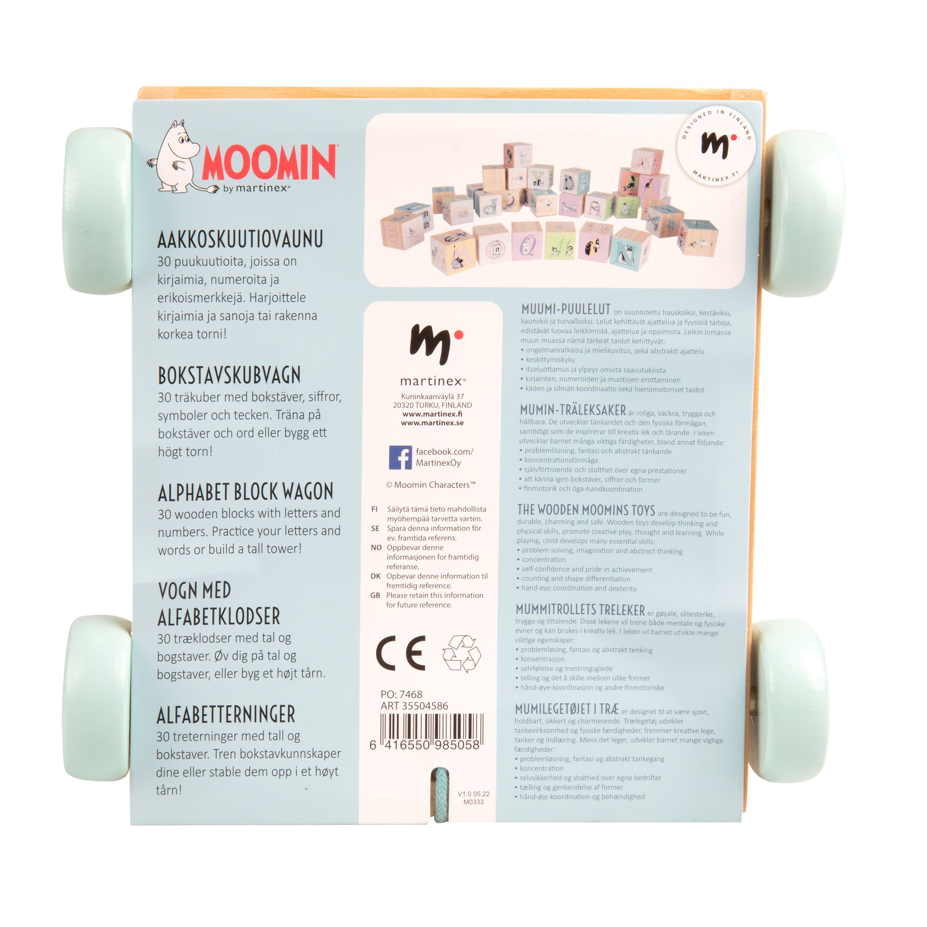 Mumin Bokstavskubvagn - 3