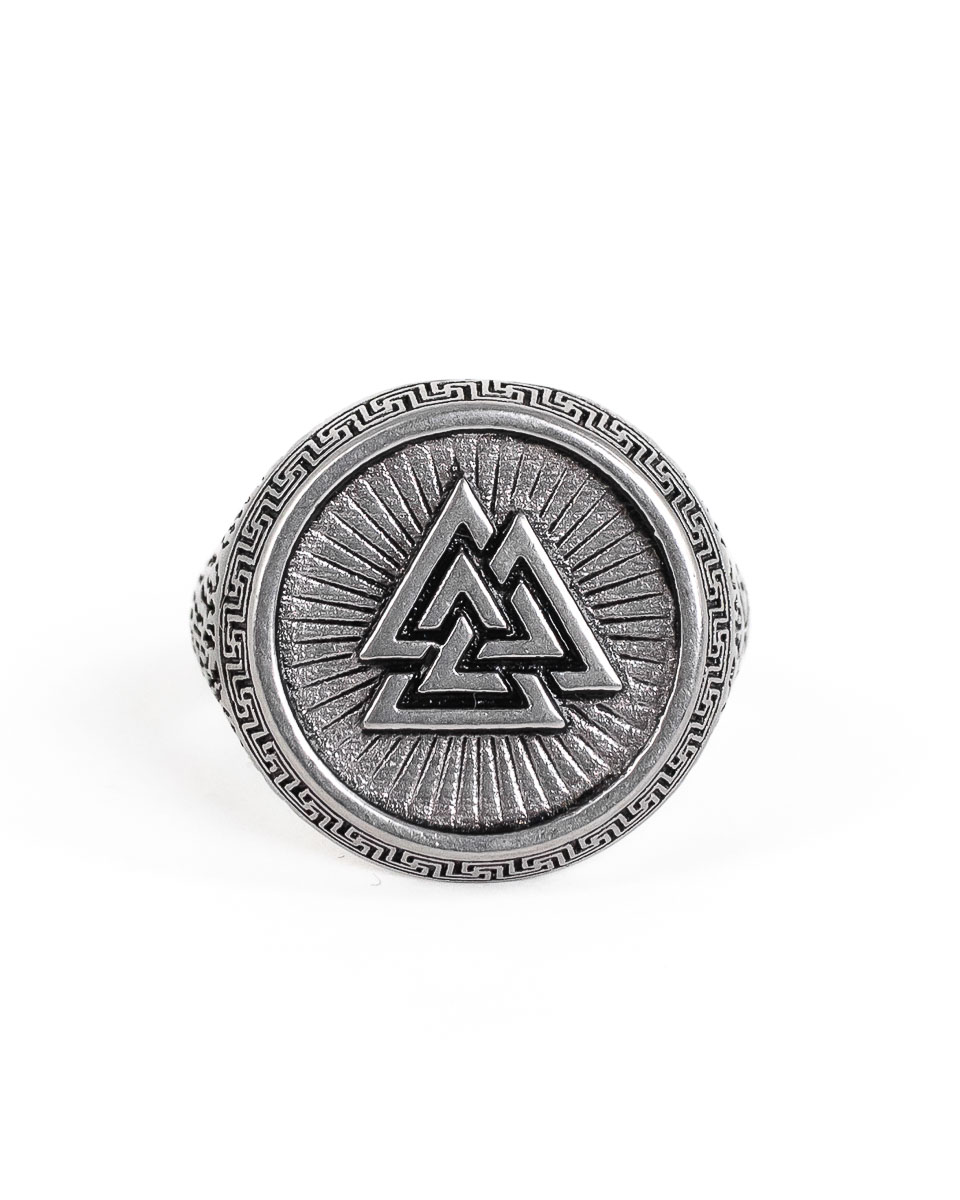 Jernhest - Valter - Ring Valknut Silver - 2