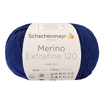 Merino Extrafine 120 - mörkblå 158