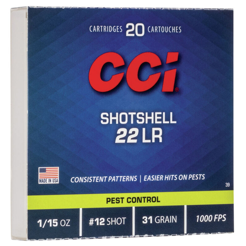 CCI Rimfire Shotshells Pest Control Ammo