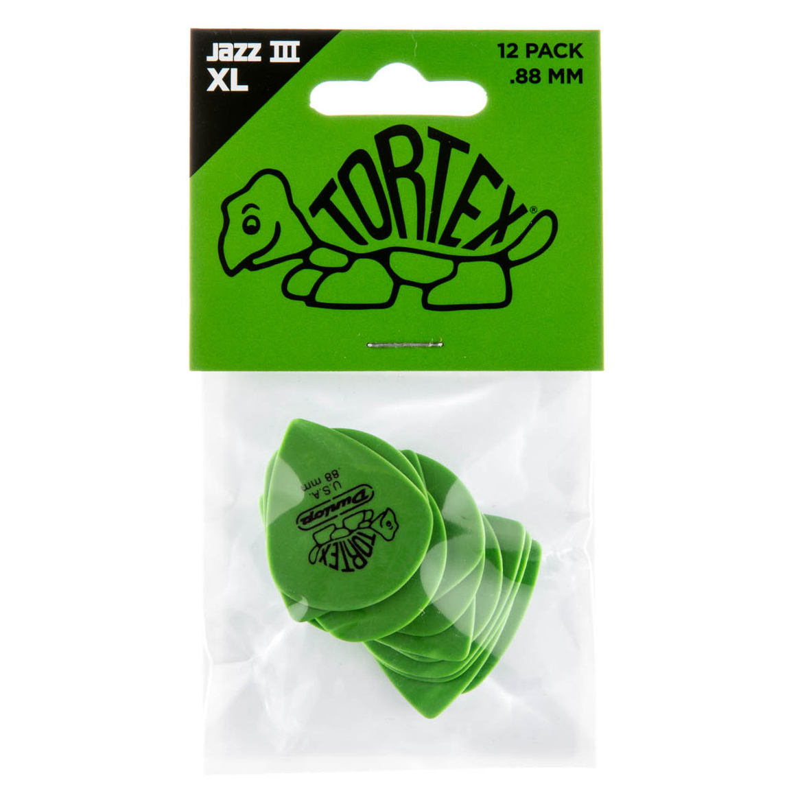 Dunlop Tortex® Jazz 3XL Picks (12-Pack) - 3