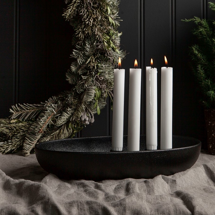 Gullholmen Adventsljusstake - Svart - 4