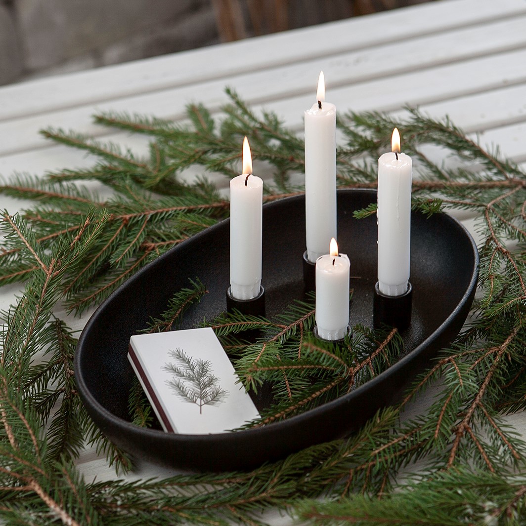 Gullholmen Adventsljusstake - Svart - 2