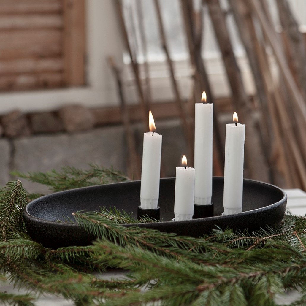 Gullholmen Adventsljusstake - Svart