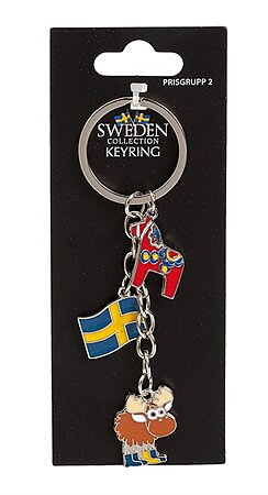NYCKELRING SVERIGE dalaHÄST ÄLG