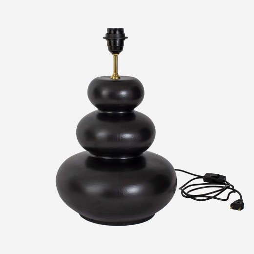 Keramik Lampa Svart