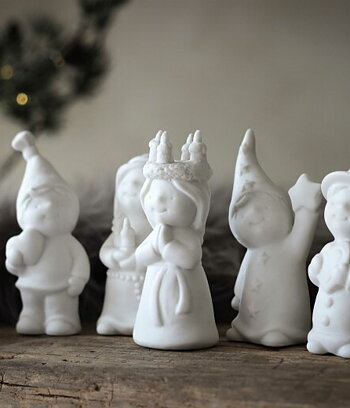 Luciatåg 5 st olika figurer från Majas Cottage