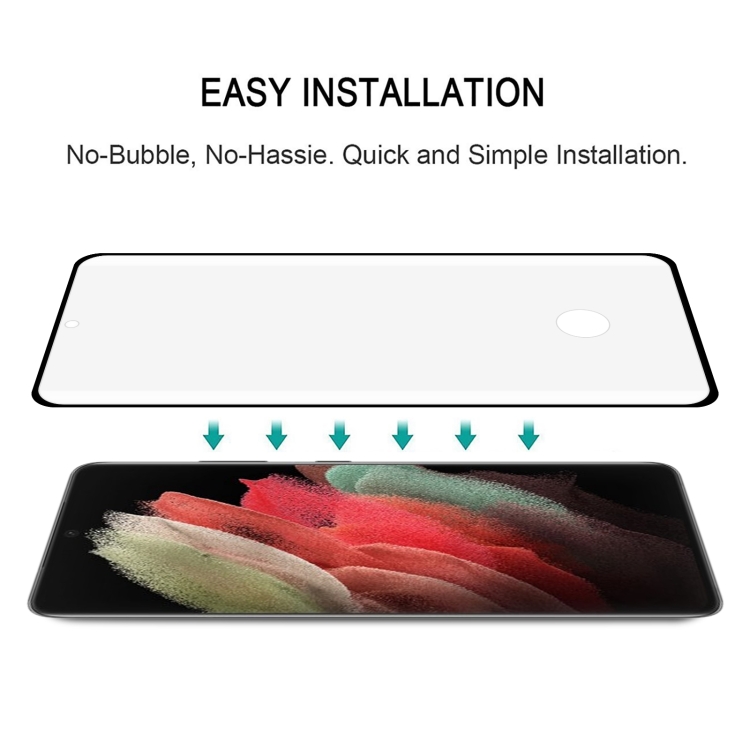 Samsung Galaxy S21 Ultra - Heltäckande Härdat Skyddsglas Lim - 12