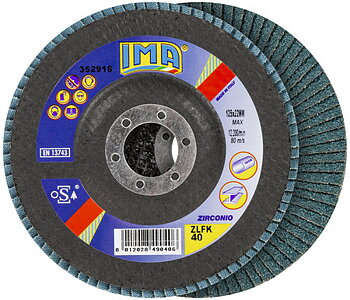 Lamellrondell 125mm G40 zircon 2st