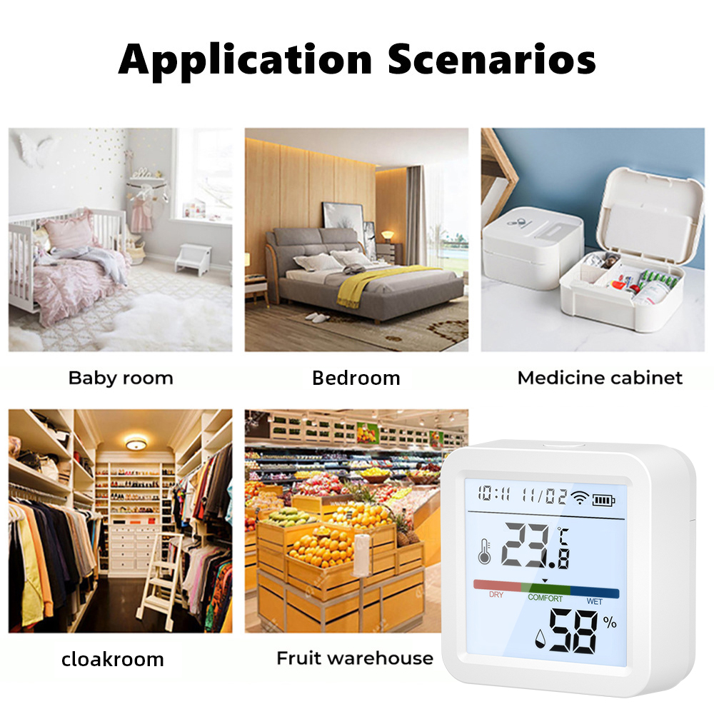 WiFi Termometer med LED, APP, inomhus - 13
