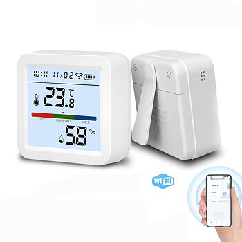 WiFi Termometer med LED, APP, inomhus