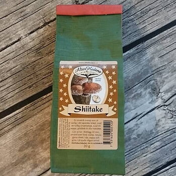 Shiitake, torkad, 20 gram, 12st/låda