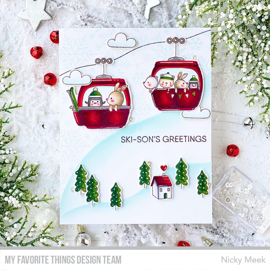 MY FAVORITE THINGS-Alpine Friends STAMP & DIE SET - 3