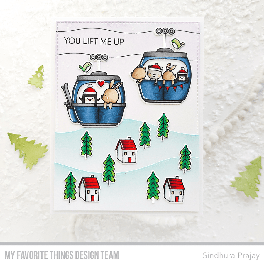 MY FAVORITE THINGS-Alpine Friends STAMP & DIE SET - 4