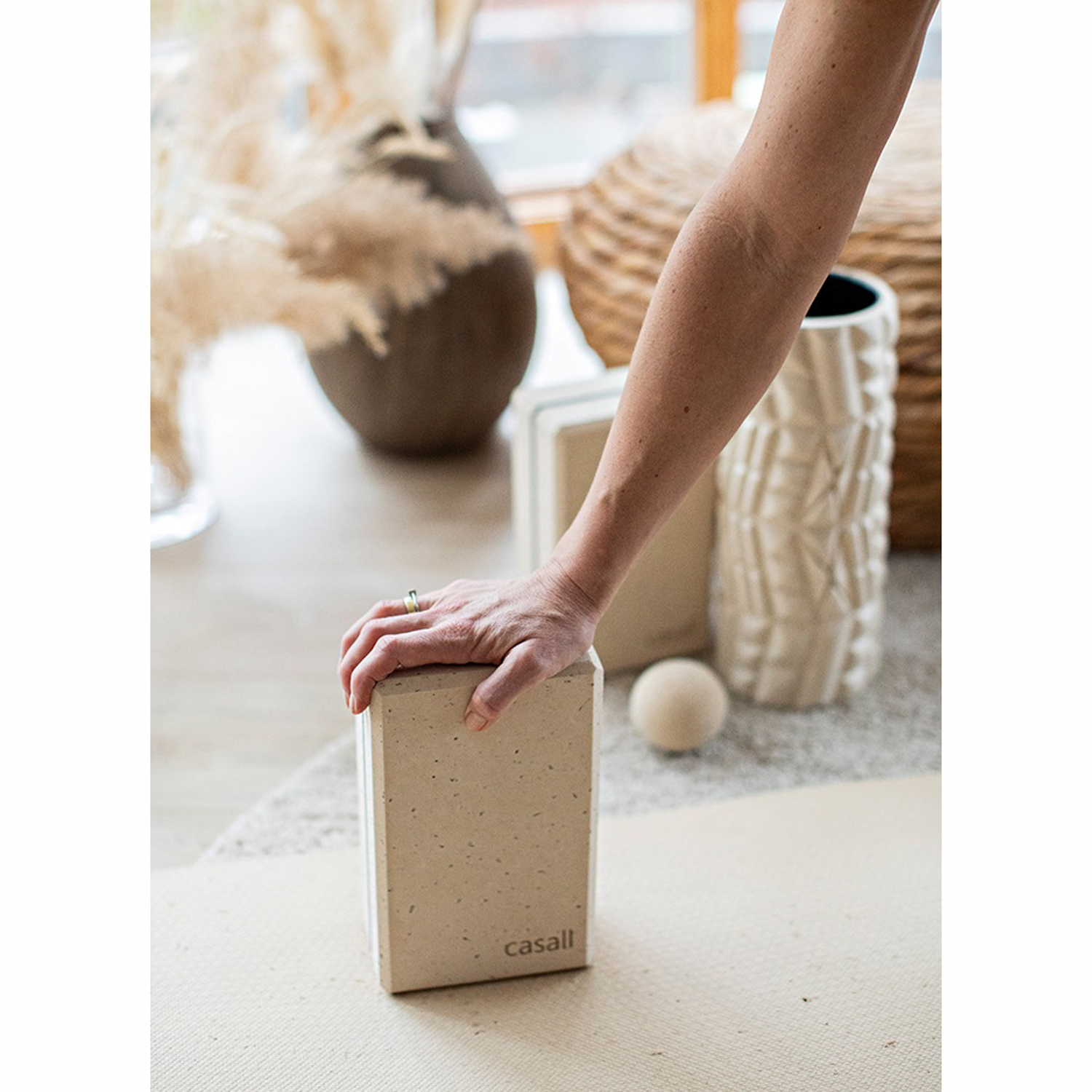Yoga block Bamboo Natural - 2