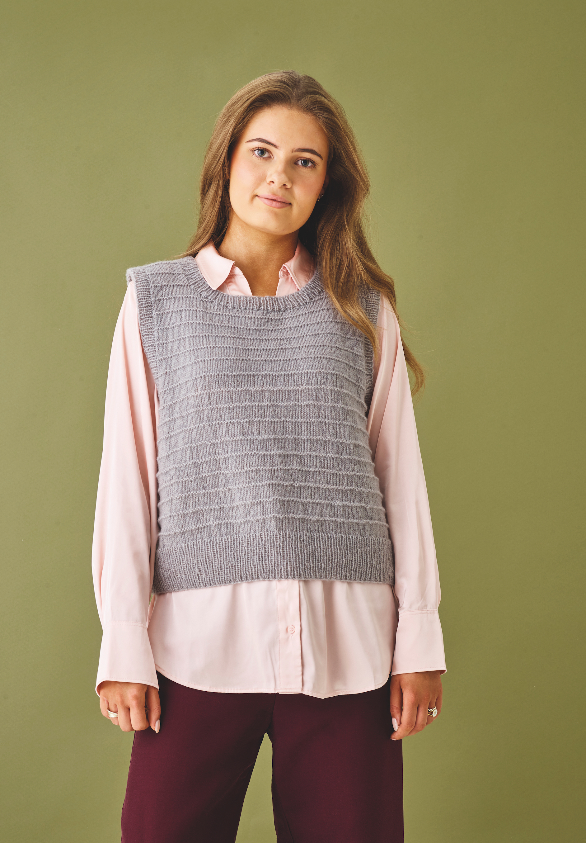Slipover med rillemönster - Hannah 890105