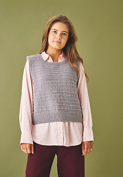 Slipover med rillemönster - Hannah 890105