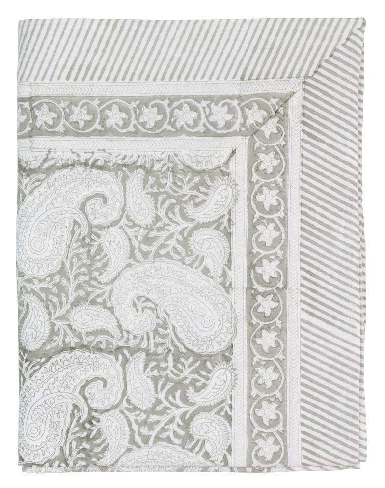 Chamois Duk Big Paisley Ljus Grå 