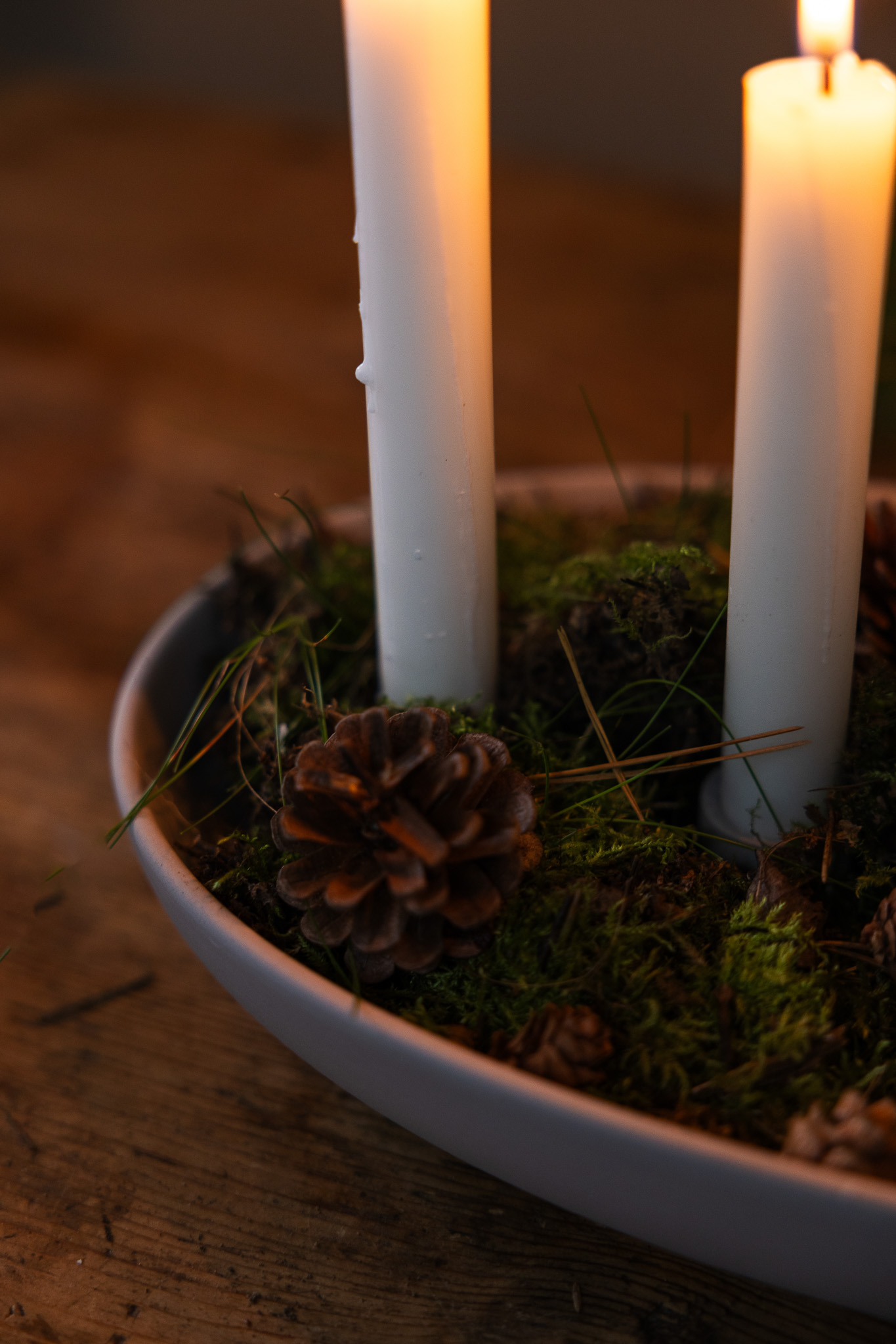 Gröndal - Candlestick - Advent Candlestick - Light Grey - 32x20x5 cm - 7