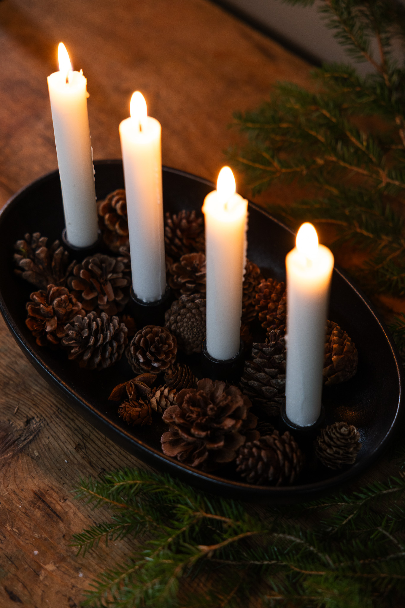 Gröndal - Candlestick - Advent Candlestick - Black - 32x20x5 cm - 11