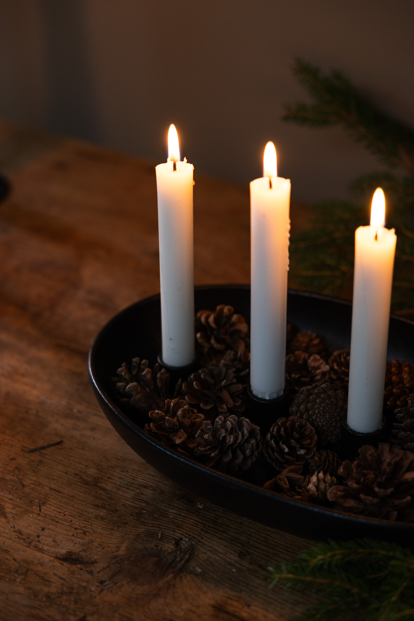 Gröndal - Candlestick - Advent Candlestick - Black - 32x20x5 cm - 10