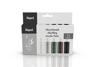 Kapel Acrylic paint 5 pcs Basic colors 2