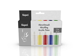Kapel Acrylic paint 5 pcs Basic colors 1