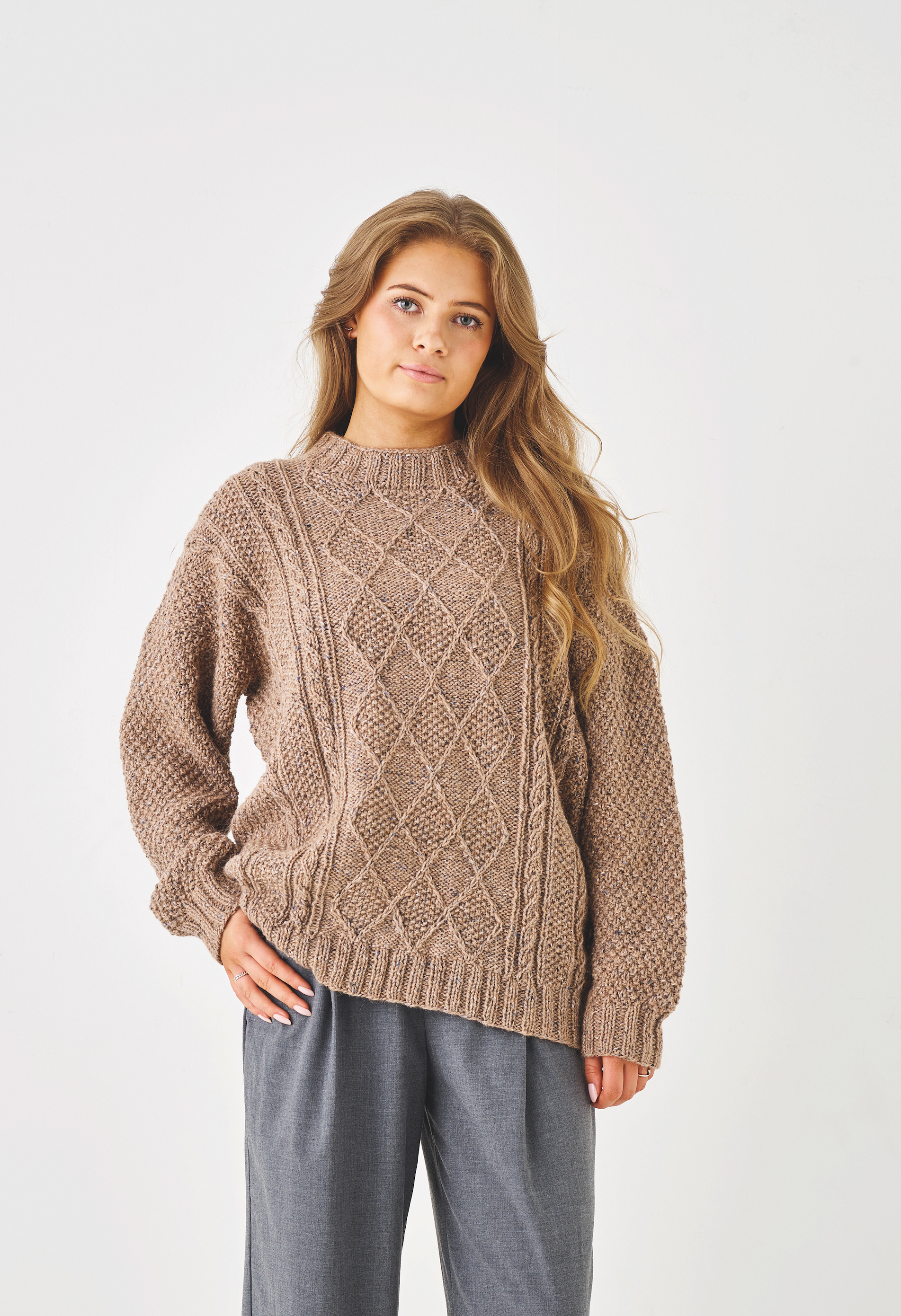 Sweater med struktur - Hilde 890625