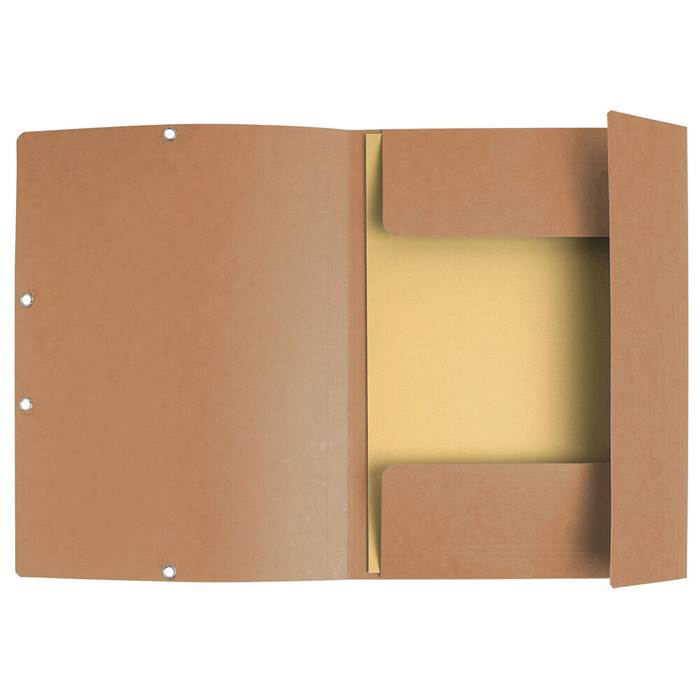 Snoddmapp A4 3-klaff brun - 2