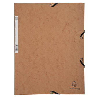 Snoddmapp A4 3-klaff brun