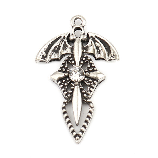 Berlock - Fladdermus m rhinestone