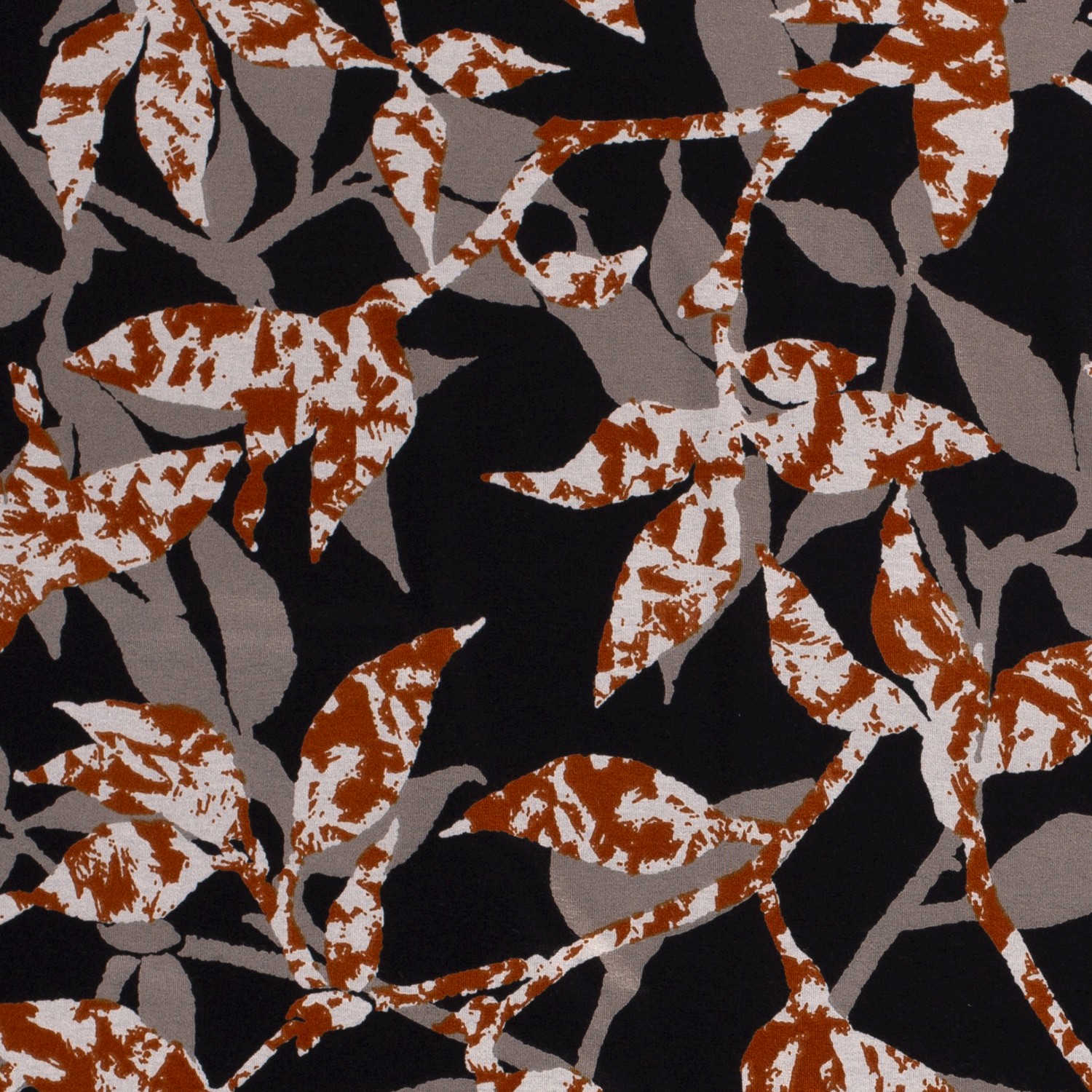 VISCOSE JERSEY -   LEAVES